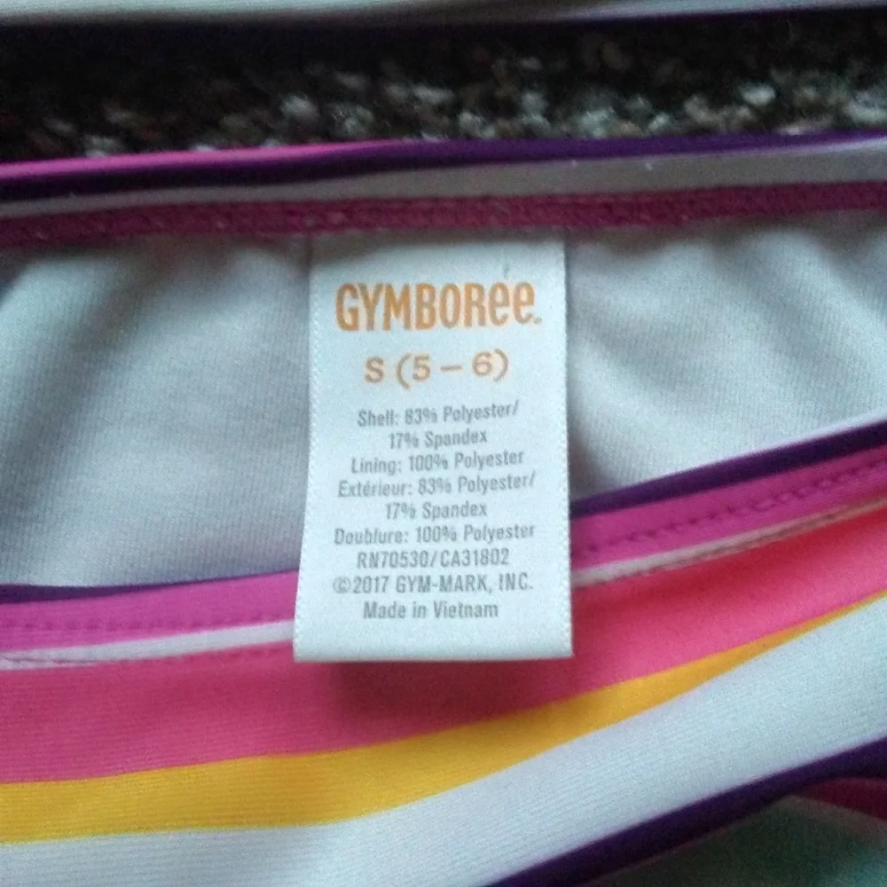 Gymboree 2 piece‎ tie back swimsuit, size 5/6